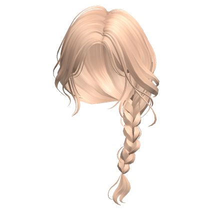 Braided Ponytail(Blonde) Blonde Hair Roblox, Ponytail Blonde, Roblox Items, Blonde Ponytail, Black Hair Roblox, Create An Avatar, Braided Bun, Roblox Codes, Braided Ponytail