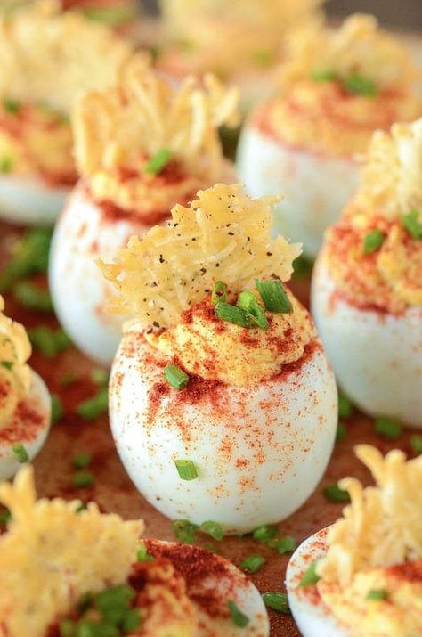 Mama's Deviled Eggs with a Parmesan Crisp | The Novice Chef Deviled Eggs With Relish, Egg Appetizer, The Novice Chef, Spring Appetizers, Devilled Eggs Recipe Best, Novice Chef, Parmesan Chips, Devilled Eggs, Deviled Eggs Easy