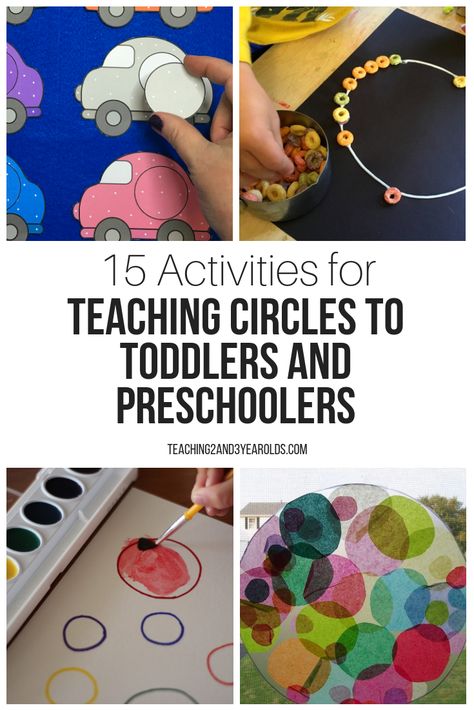 These 15 activities are great for teaching the shape of a circle to preschoolers. Great for young toddlers who are just beginning to learn shapes! Circle Crafts Preschool, Circles Curriculum, Shapes Lessons, Shape Activities, Shape Activities Preschool, Learn Shapes, Teaching Shapes, Lesson Plans For Toddlers, Shapes Preschool