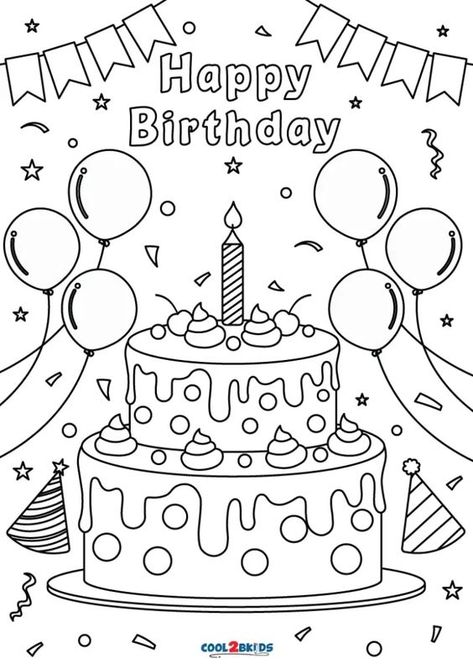 Free Printable Happy Birthday Coloring Pages For Kids Coloring pages #coloringpages Coloring page #coloringpage Adult Coloring pages #adultcoloringpages Coloring pages adult #coloringpagesadult Coloring books #coloringbooks 16.442 First Birthday Coloring Pages, Coloring Pages Happy Birthday, Happy Birthday Coloring Pages For Adults, Happy Birthday Coloring Pages Printables, Birthday Crafts For Toddlers, Birthday Coloring Pages Free Printable, Birthday Party Coloring Pages, Happy Birthday Drawing, Birthday Coloring Page