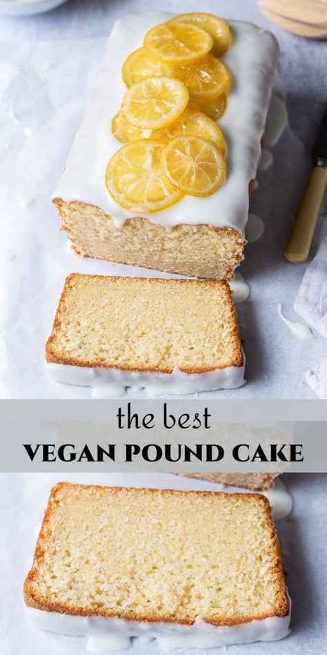 Vegan Lemon Pound Cake, Vegan Lemon Loaf Cake, Eggless Pound Cake Recipes, Eggless Pound Cake, Vegan Loaf Cake, Vegan Pound Cake Recipe, Vegan Pound Cake, Vegan Lemon Loaf, Perfect Pound Cake