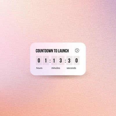 Launch Instagram Post, Countdown Instagram, Grainy Gradient, Business Cards And Flyers, Marketing Business Card, Book Labels, Social Media Video, Instagram Post Template, Post Design