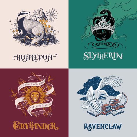 All Hogwarts Houses Wallpaper, Hogwarts House Wallpaper, Hogwarts Houses Drawings, Hogwarts Houses Art, Harry Potter Houses Logo, Hogwarts Houses Logo, Hogwarts Houses Aesthetics, 4 Houses Of Hogwarts, Harry Potter Mandala