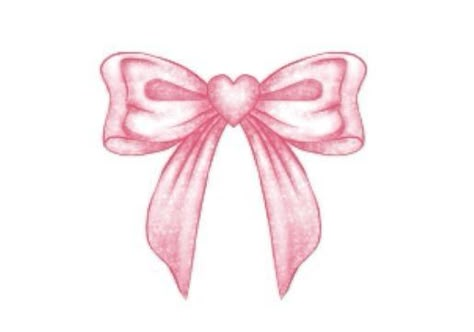 Girly Things Drawings, Bow Tattoo On Stomach, Pink Coquette Prints, Pink Girly Tattoos, Bow Poster Print, Strawberry Bow Tattoo, Heart Bow Tattoo, Bow Tramp Stamp Tattoos, Coquette Tattoo Aesthetic