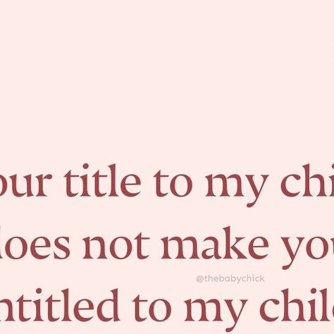 BABY CHICK® on Instagram: "Read that again! 👏 My kids, my rules! 🙌 

Quote via @thateverydaymama" My Rules, Baby Chick, Baby Chicks, August 1, Boundaries, Reading, Quotes, On Instagram, Instagram