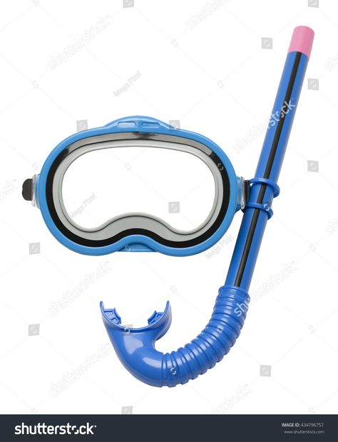 Blue Diving Mask and Snorkel Isolated on White Background. #Ad , #paid, #Mask#Diving#Blue#Snorkel Graphic Photo, Social Media Design Graphics, Photo Op, Icon Illustration, Presentation Design, Small Designs, Snorkeling, Diving, White Background