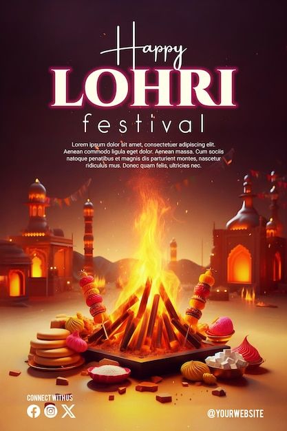 Happy Lohri Poster, Lohri Poster, Happy Lohri, Beautiful Background, Poster Background, Beautiful Backgrounds, Graphic Resources, Tshirt Designs, Festival