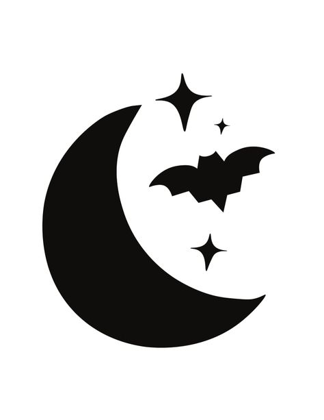 Moon Bat Pumpkin Carving Bat, Letter Z Crafts, Bat Stencil, Pumpkin Carving Stencils Templates, Silhouette Chat, Halloween Pumpkin Stencils, Cute Pumpkin Carving, Halloween Pumpkin Carving Stencils, Carving Templates