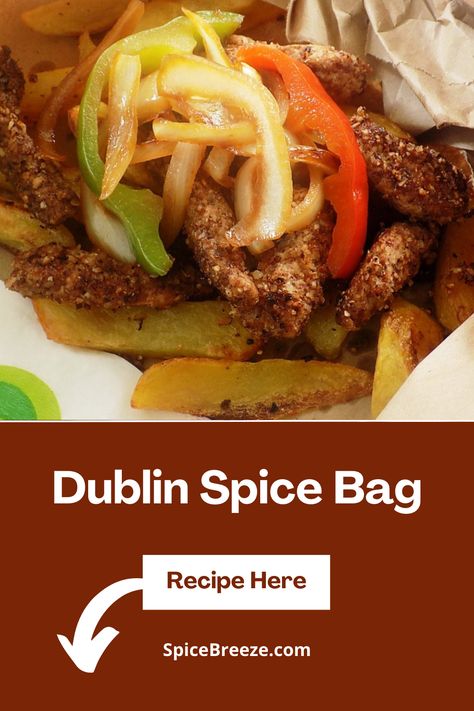 Irish Spice Bag, Irish Spice Bag Recipe, Spice Bag Recipe, Spice Bags, Chicken And Fries, Juicy Fried Chicken, Spice Bag, Chinese Five Spice, Sell Ideas