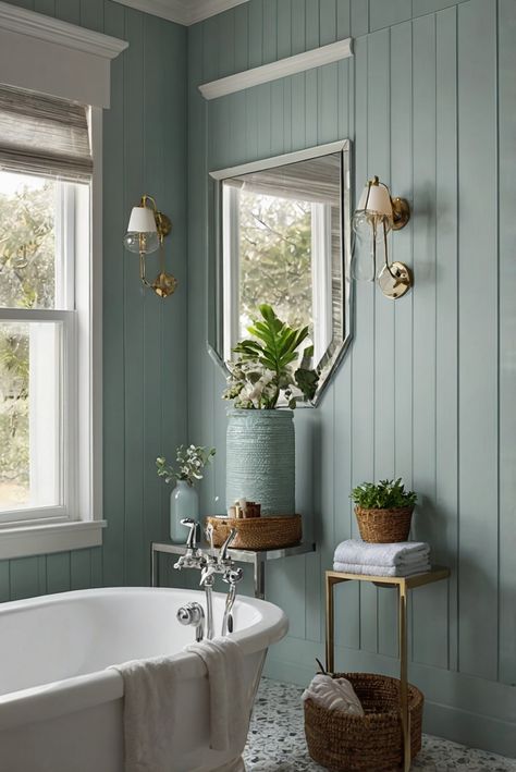 Dive into a daily routine with refreshing aqua hues of Dewy (SW 6469), transforming your bathroom into a coastal oasis. Discover stylish decor tips for a serene space. #Ad #homedecor #homedesign #bathroom #Painthome interiorarchitecture best Wall Colors for Bathroom Colors Bright Room Colors best colors combinations bathroom bathroom Remodeling Modern Paint Colors 2024 Teal Paint Bathroom, Teal Bathroom Paint, Paint Colors 2024, Turquoise Paint Colors, Bright Room Colors, Teal Bathroom Ideas, Aqua Bathroom, Best Wall Colors, Modern Paint Colors