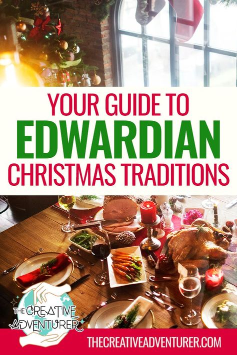 Travel back to the early 20th century with our guide to Edwardian Christmas traditions! 🎄✨ Learn about this bygone era's elegant decorations, luxurious feasts, and timeless customs. Perfect for history lovers and those seeking a vintage holiday touch. Pin this for a unique and festive inspiration! #EdwardianChristmas #VintageHoliday #FestiveTraditions English Christmas Traditions, Edwardian Christmas, Elegant Decorations, Christmas Eve Traditions, English Christmas, Christmas Experiences, Christmas Tradition, Advent Calendars, Victorian Christmas