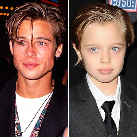 Shiloh Pitt, Suri Cruise, and More Celebrity Daughters Who Look Just Like Their Famous Dads Tom Cruise And Suri, Shiloh Pitt, Shiloh Jolie Pitt, Celebrity Daughters, Shiloh Jolie-pitt, Iran Food, Shiloh Jolie, Celebrity Film, Suri Cruise