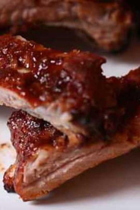 PINEAPPLE GLAZED RIBS Pineapple Ribs Oven, Pineapple Spare Ribs Recipe, Pineapple Ribs Recipe, Pineapple Ribs, Baked Ribs Recipe, Pineapple Juice Recipes, Glazed Ribs, Pineapple Glaze, Baked Pineapple