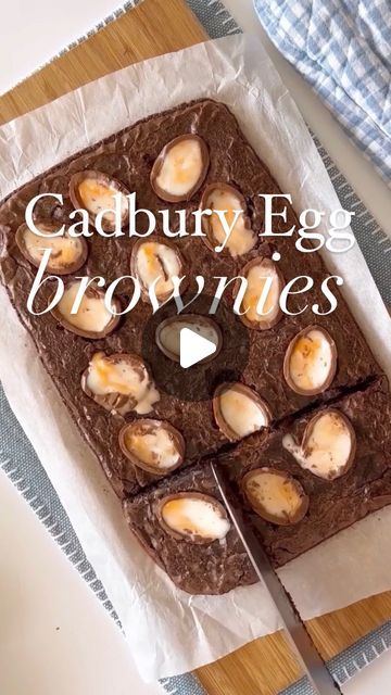 Easter Brownies, Cadbury Eggs, Cadbury Creme Egg, Semi Homemade, Creme Egg, Baked Eggs, Easter Dessert, Easter Treats, Brownie Recipes