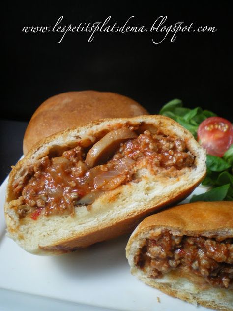 LeS PeTiTs PlAtS D'EmA: Buns au bœuf Buns, Sandwiches, Ethnic Recipes