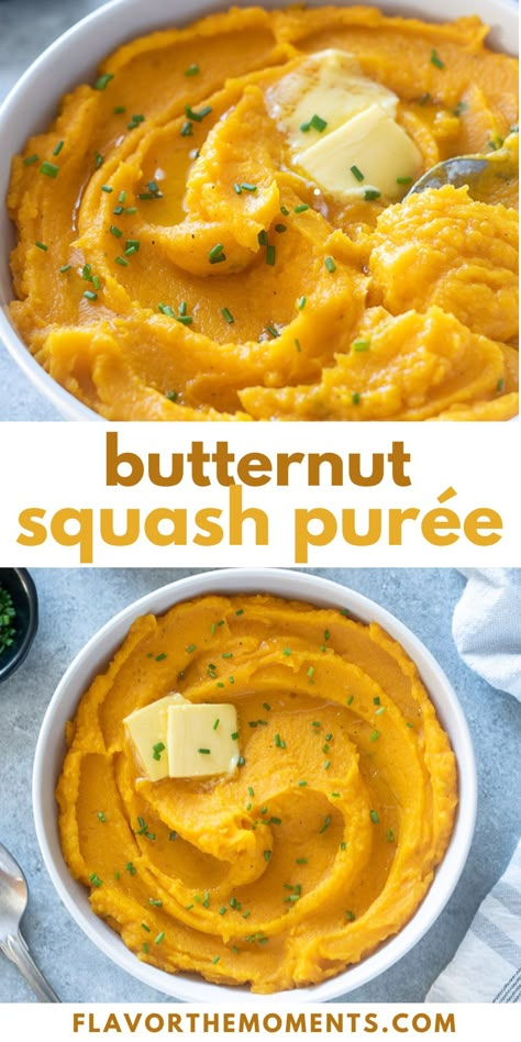 Mashed Butternut Squash Steamed Butternut Squash Recipes, Mashed Butternut Squash Recipes Healthy, Butternut Squash Mashed Potatoes, Mashed Squash Recipes, Butter Ut Squash Recipes, Butternut Squash Puree Recipes, Mashed Butternut Squash Recipes, How To Cook Butternut Squash, Frozen Butternut Squash Recipes