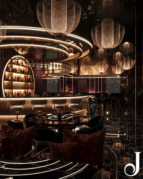 Luxury Hotel Bar Design, Bar Interior Design Modern, Fancy Restaurant Interior, Lounge Bar Interior Design, Dark Restaurant Aesthetic, Home Bar Luxury, Hotel Dining Area, Small Restaurant Ideas, Fire Restaurant