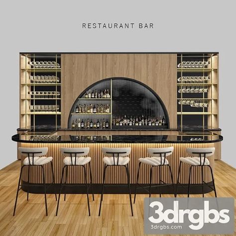 Download Link: https://3ds-max.org/other-models/restaurant-bar-6-3dsmax-download/ Bar Counter Design Ideas, Restaurant Reception Desk, Hotel Bar Design, Cafe Bar Counter, Restaurant Reception, Rooftop Restaurant Design, Bar Counter Design, Japanese Bar, Retail Store Display