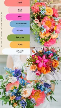 Bright Wedding Colors, Dream Wedding Decorations, Boda Mexicana, Spring Wedding Colors, Color Palette Bright, Bright Wedding, Summer Wedding Colors, Wedding Palette, Wedding Theme Colors