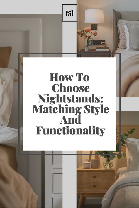 Master the art of choosing nightstands that harmonize style with functionality. This guide emphasizes the importance of considering the height relative to your bed, ensuring easy access to your essentials. Explore various materials and designs that complement your bedroom's aesthetic while providing the necessary storage space. Learn tips for selecting nightstands with features like drawers or shelves to meet your specific needs, making your bedroom both stylish and practical. Should Nightstands Match, Bedroom Layout With One Nightstand, How To Choose Nightstands, Nightstand And Dresser Pairing, Nightstand Height To Bed Guide, Large Nightstand Ideas Master Bedrooms, Large Nightstand, Farmhouse Nightstand, Matching Nightstands