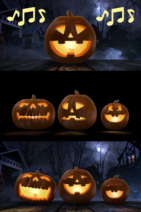 You Can Get A Projector That Turns Any Pumpkin Into An Animated Singing Jack-o-Lantern For Halloween Singing Pumpkins, Pumpkin Story, Animated Pumpkins, Halloween Projector, Pumpkin Song, Halloween Pumpkin Diy, Decorating For Halloween, Cute Pumpkin Carving, Digital Decorations