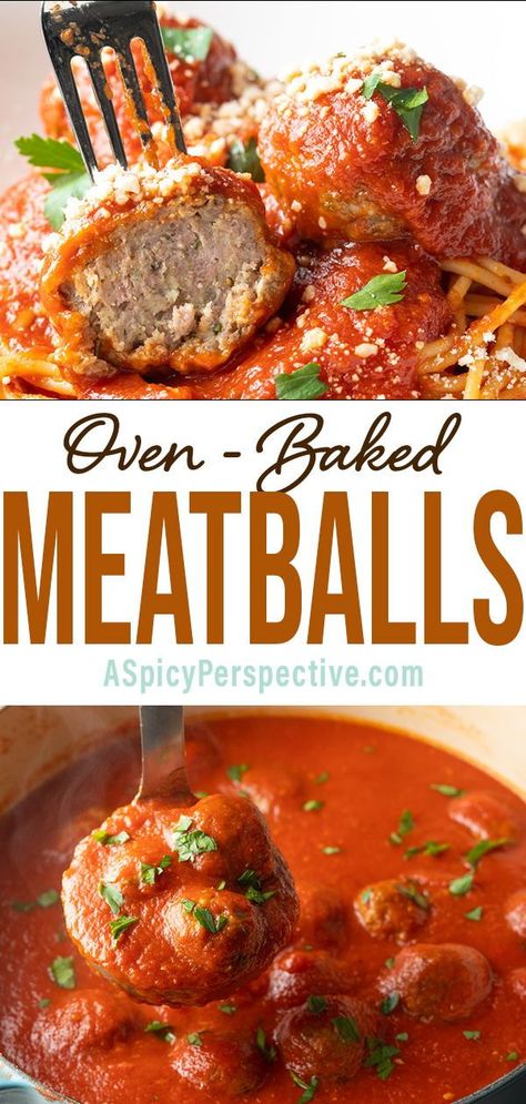 Meatballs With Veal Pork And Beef, Veal And Pork Meatballs, Beef Pork Veal Meatballs, Ground Beef Pork Veal Recipes, Italian Sausage And Beef Meatballs, Oven Baked Italian Meatballs, Veal Meatballs Italian, Italian Meatball Recipes Oven, Baked Meatballs Oven