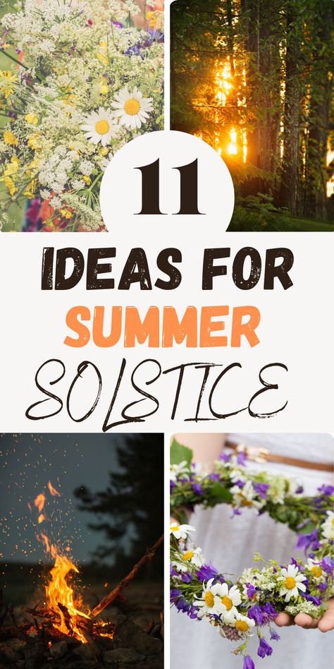 In this blog post we collected 11 amazing ideas how to celebrate summer solstice or litha and how to host a summer solstice party. Summer Solstice Date, Tarot Card Artwork, Summer Solstice Ritual, Summer Solstice Party, Yule Celebration, Solstice Party, The Wheel Of The Year, Solstice Celebration, Wiccan Decor