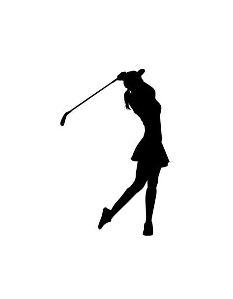 Golf Drawing, Mexico Tattoo, Golf Images, Golf Stuff, Golf Party, Golf Towel, Woman Illustration, Women Golfers, Black N White Images