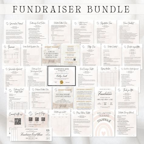 FUNDRAISER BUNDLE. Fundraiser Forms. Fundraising Flyer Template. Fundraiser Event Invitation. Fundraiser Ticket Design. Sponsorship Proposal by MindfulPlanningPages on Etsy Fundraising Games, Sponsorship Proposal, Fundraiser Event, Fundraiser Flyer, Event Invitations, Fundraising Event, Ticket Design, Fundraising Events, Planning Process