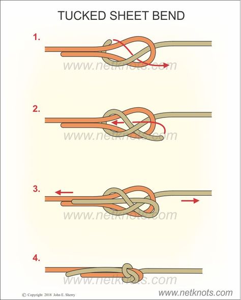 Sheet Bend Knot, Diy Fishing Net, Laser Sailboat, Camping Knots, Camping Bushcraft, Jute Macrame, Knot Rope, Survival Knots, Knots Guide