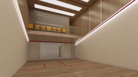 Half Court Basketball Indoor, Squash Court Interior, Squash Court Design, Squash Club, Squash Court, Fitness Center Design, Sports Centre, Badminton Court, Fit Kids