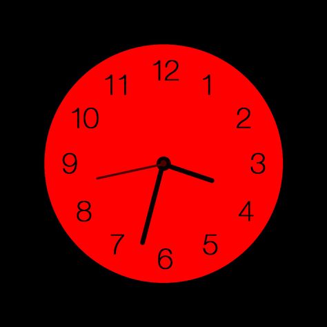 Neon Red Phone Icon, Clock App Icon, Plakat Design Inspiration, Red App Icons, Red Clock, Clock Widget, Icon Iphone, Red And Black Wallpaper, App Store Icon