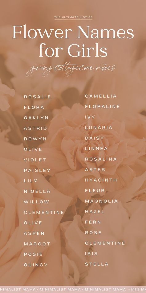 Female Flower Names, H Names For A Girl, Girls Name Ideas, Character Names Girl, Beautiful Female Names, Female Names List, Flower Girl Names, Name Ideas Girl, Names For Plants