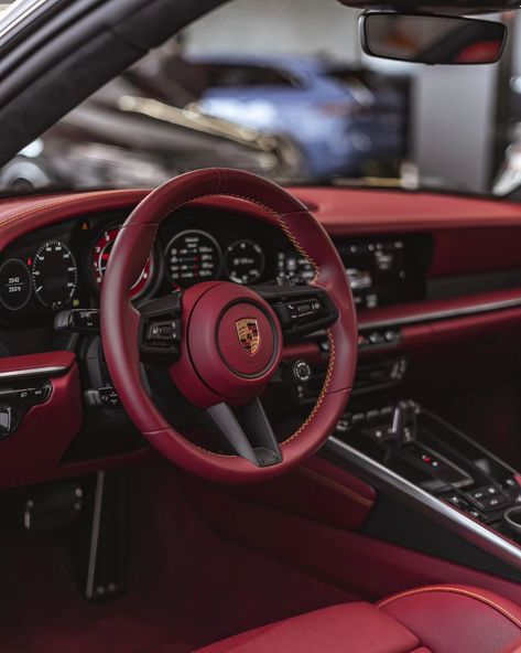 Porsche Red Interior, Vision 2025, Dream Car Garage, Turbo S, Red Interior, Pretty Cars, Red Interiors, Car Garage, Scale Model