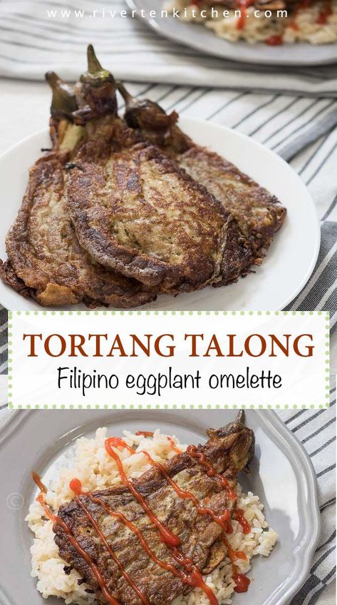 Filipino Eggplant Recipe, Tortang Talong Recipe, Talong Recipe, Filipino Eggplant, Phillipino Food, Easy Filipino Recipes, Philippines Recipes, Yummy Vegetable Recipes, Filipino Food Dessert