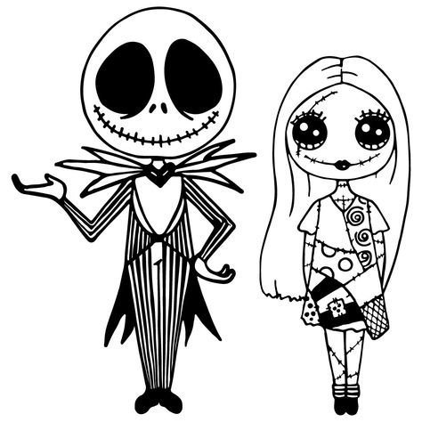 Cute Nightmare Before Christmas Drawings, Sally Coloring Pages, Jack Skellington Drawing, Jack Y Sally, Nightmare Before Christmas Drawings, Jack The Pumpkin King, Nightmare Before Christmas Decorations, Horror Drawing, Мотоциклы Cafe Racers