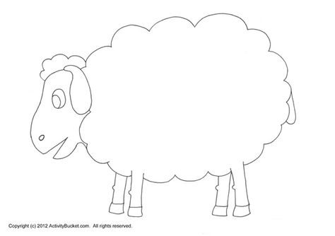 Sheep Outline, Sheep Template, Art And Craft Activities, Sheep Craft, Craft Activity For Kids, Wool Sheep, Sheep Crafts, Craft Activity, Felt Patterns