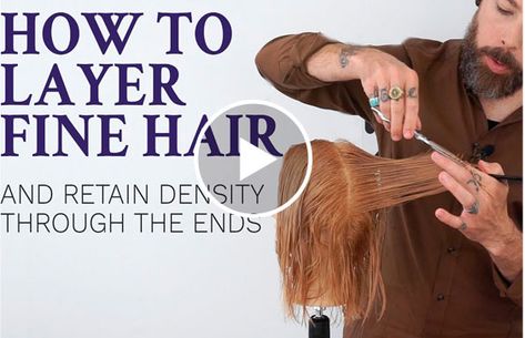 How To Cut Your Own Hair, Long Layered Haircuts, Haircuts For Fine Hair, Cool Haircuts, Layered Haircuts, Layered Hair, Hair Hairstyles, Bobs Haircuts, Fine Hair