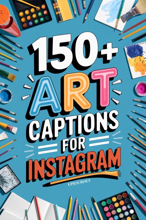 150+ Art Captions for Instagram Captions For Sketches Art, Instagram Captions For Drawings, Instagram Captions For Artists, Creative Posts For Instagram, Art Insta Captions, Captions For Drawings On Instagram, Caption For Sketch Art, Drawing Captions Instagram, Captions About Art