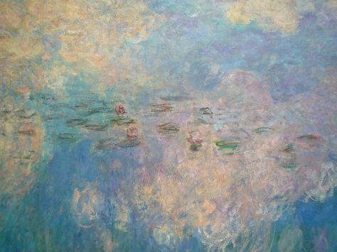 Claude Monet, "Les Nymphéas," Les Nuages (detail of lily pads) | Flickr - Photo Sharing! Claude Monet Water Lilies, Claude Monet Paintings, Claude Monet Art, Monet Water Lilies, Monet Art, Monet Paintings, Museums In Paris, Water Lilies, Claude Monet