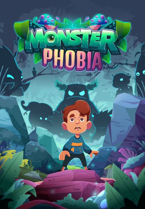 Game Poster Ideas, Mobile Game Art, Game Cover Art, Cave Illustration, Poster Game, Monster Games, Game 2d, Mobile Logo, Game Cover