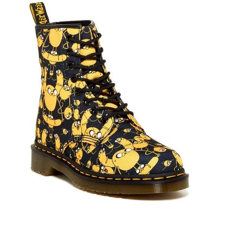 Dr. Martens Castel Print Combat Boot (Unisex) ($52) ❤ liked on Polyvore featuring shoes, boots, ankle booties, jake print, rubber sole boots, lace up boots, army boots, lace-up ankle booties and laced boots Lacing Boots, Lace Combat Boots, Rubber Sole Boots, Army Boots, Lace Up Combat Boots, Dr Martens Boots, Combat Boot, Military Boots, Rounded Toe Boots