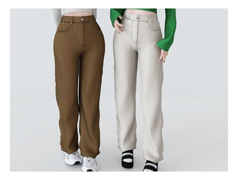 Sims 4 Cc Shoes, The Sims 4 Download, Sims 4 Dresses, Sims Four, Sims 4 Cas, Sims 4 Game, White Pants, Sims 4 Cc Finds, Sims 4 Clothing