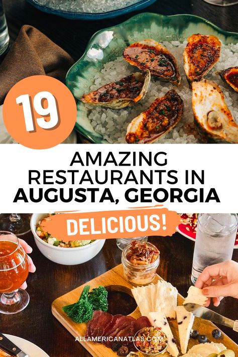 19 Amazing Restaurants in Augusta, Georgia Augusta Georgia Restaurants, Georgia Food, Lunch Places, Travel Georgia, Augusta Georgia, Southern Cuisine, Georgia Travel, Augusta Ga, Food Hall