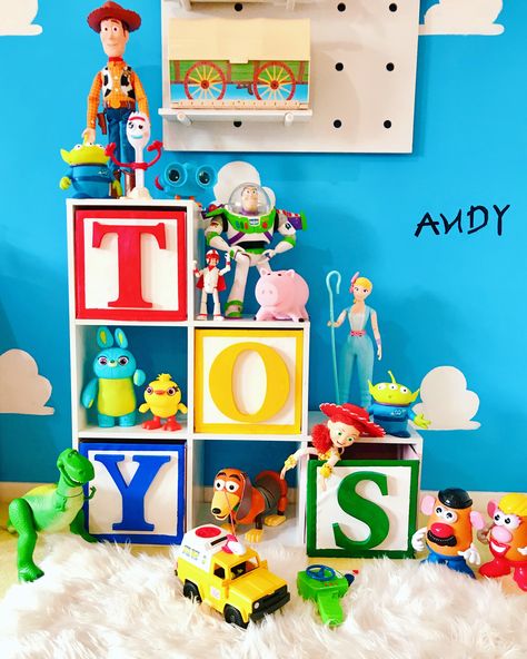 Pixar Themed Bedroom, Pixar Room Ideas, Toy Story Playroom, Pixar Playroom, Toy Story Toddler Room, Toy Story Room Ideas, Toy Story Room Ideas For Boys, Toy Story Baby Room, Toy Story Nursery Ideas