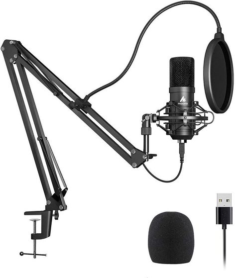 Ruang Studio Musik, Youtube Au, Gaming Microphone, Usb Microphone, Condenser Microphone, Studio Equipment, Sound Card, Recording Equipment, Recording Microphone