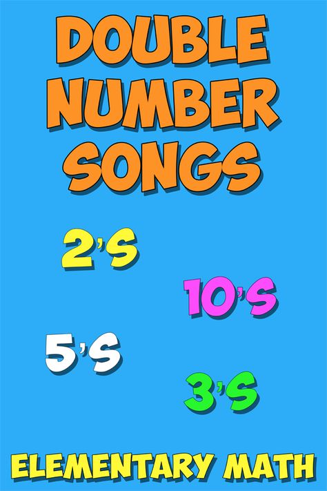 Mr. R.'s Fun Double Number Songs for the Elementary Math Classroom Counting By 2, Skip Counting By 2, Number Song, Math Songs, Double Numbers, Teaching Math Elementary, Music Math, Elementary Math Classroom, Maths Ideas