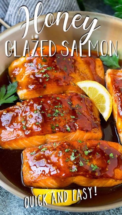 Salmon With Soy Sauce And Honey, Seafoods Recipe, Salmon Salsa, Honey Salmon Recipes, Honey Soy Salmon, Honey Glazed Salmon Recipe, Salmon Recipes Oven, Salmon Recipes Baked Healthy, Delicious Salmon Recipes