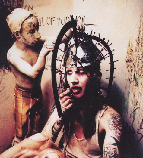 Marilyn Manson, David Bowie, A Man, Tattoos, Stars, Hair