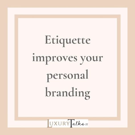 The importance of business etiquette is still underestimated in the workplace. Etiquette improves your personal branding Workplace Etiquette, Photo Branding, Business Etiquette, Business Place, Inspirational Quote, Personal Branding, Letter Board, Vision Board, Improve Yourself